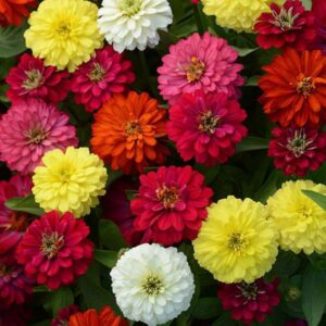 Циния ва вашите мечти кичеста и устойчива на мана h 30 см -Zinnia double Zahara mix Циния ва вашите мечти кичеста и устойчива на мана h 30 см -Zinnia double Zahara mix