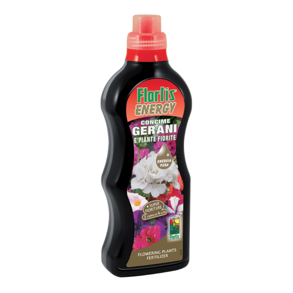 Най-хубавият тор Червена енергия за супер цвят на мушката и цъфтящи растения - Liquid fertilizer energy geraniums and flowering plants
