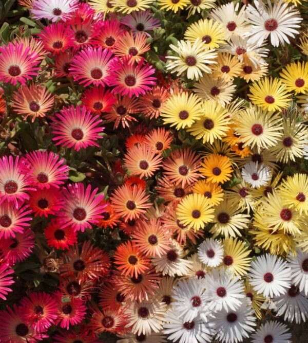 Месембриантемум цъфти цяло лято за южни тераси и градини - Mesembryanthemum mix